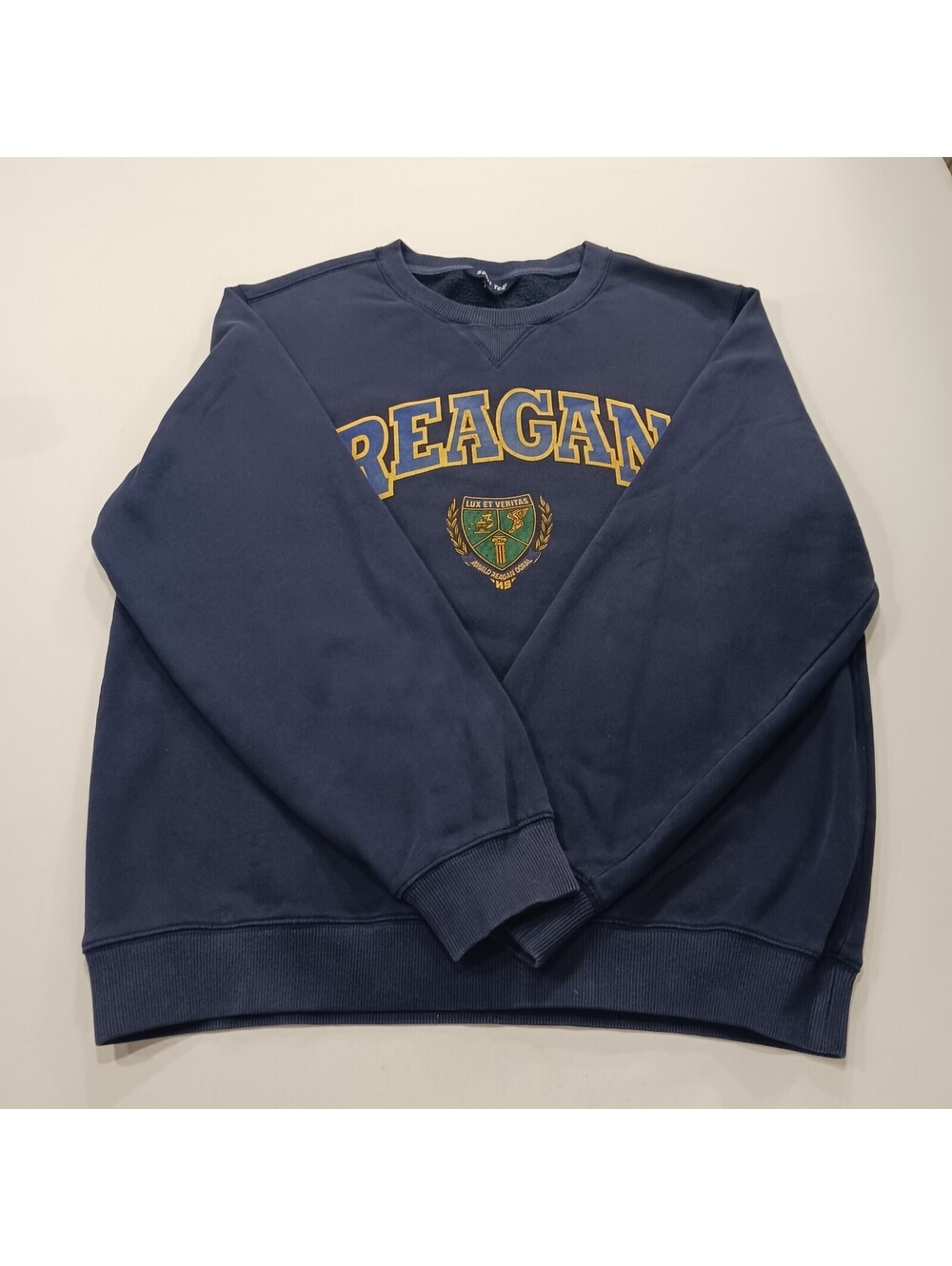 Sport-Tek Ronald Reagan Doral HS Men's Blue Long Sleeve Graphic Sweatshirt Sz M